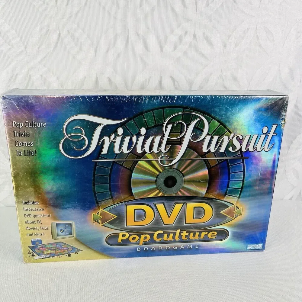 Trivial Pursuit DVD Pop Culture Board Game‎ Parker Brothers 2003  Factory Sealed